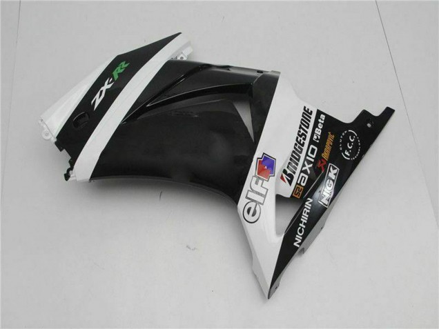 2008-2012 White Black Green Kawasaki EX250 Motorcycle Fairings