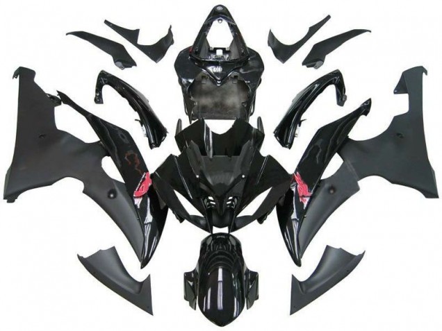 2008-2016 Glossy Black Matte Black Yamaha YZF R6 Motorcycle Fairing