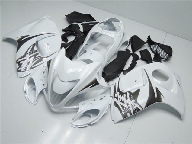 2008-2020 White Suzuki GSXR 1300 Hayabusa Motorcycle Fairings