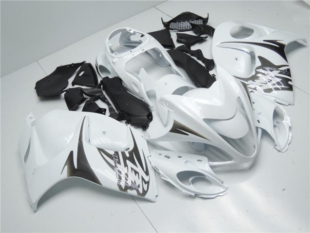 2008-2020 White Suzuki GSXR 1300 Hayabusa Motorcycle Fairings
