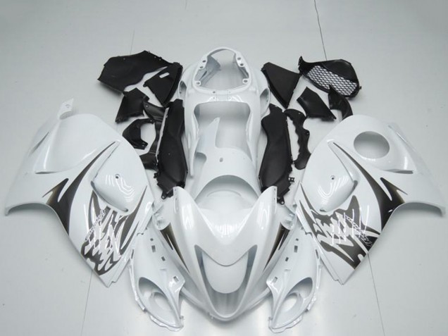 2008-2020 White Suzuki GSXR 1300 Hayabusa Motorcycle Fairings