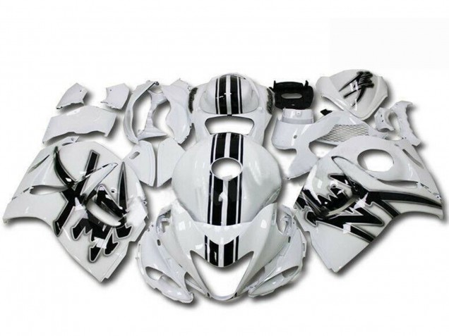 2008-2020 Pearl White Black Suzuki GSXR 1300 Hayabusa Motorcycle Fairings