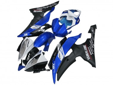 2008-2016 White Blue Matte Black Yamalube Yamaha YZF R6 Motorcycle Fairings