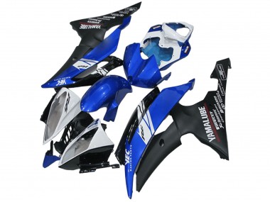 2008-2016 White Blue Matte Black Yamalube Yamaha YZF R6 Motorcycle Fairings