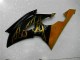 2008-2016 Glossy Black Gold Flame Yamaha YZF R6 Motorcycle Fairings