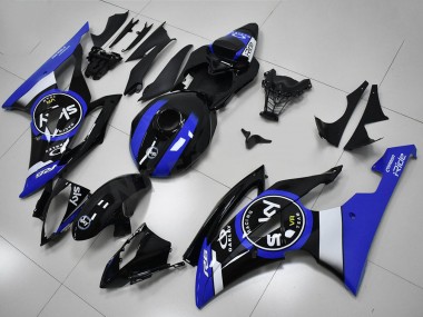 2008-2016 White Blue Glossy Black Yamaha YZF R6 Bike Fairings