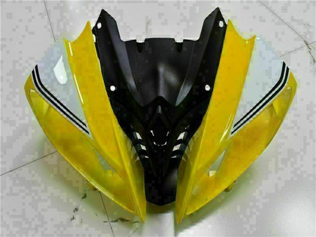 2008-2016 Yellow White Glossy Black Yamaha YZF R6 Motorcycle Fairings