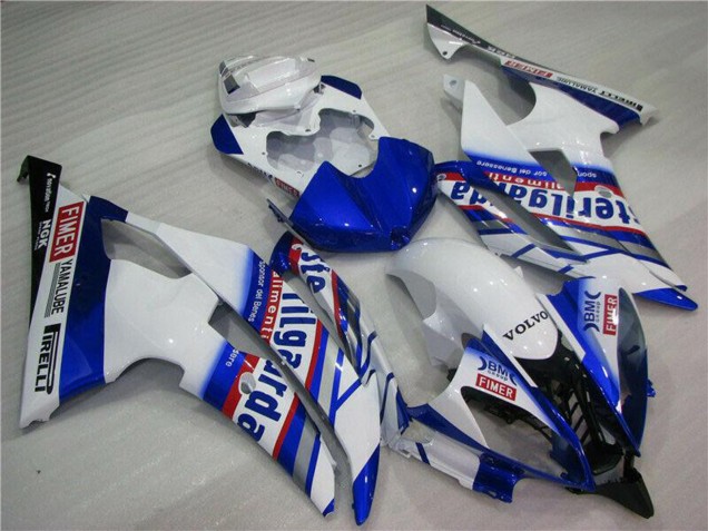 2008-2016 White Blue Red Sterilgarda Volvo Fimer Yamalube Yamaha YZF R6 Motorcycle Fairings