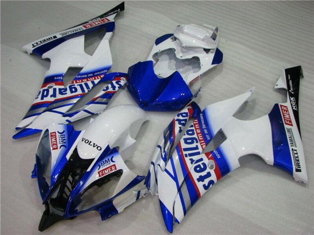 2008-2016 White Blue Red Sterilgarda Volvo Fimer Yamalube Yamaha YZF R6 Motorcycle Fairings