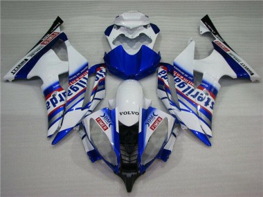 2008-2016 White Blue Red Sterilgarda Volvo Fimer Yamalube Yamaha YZF R6 Motorcycle Fairings