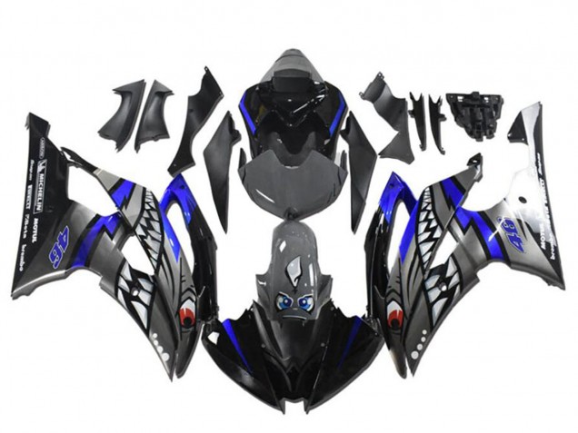 2008-2016 Blue Silver Grey Shark Yamaha YZF R6 Motorcycle Fairings