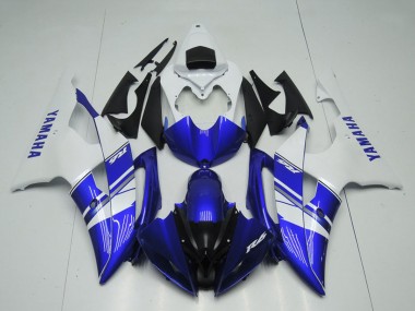 2008-2016 White Blue Black OEM Style Yamaha YZF R6 Motorcycle Fairings