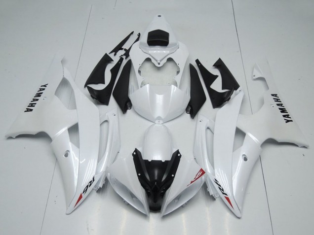 2008-2016 Glossy White Yamaha YZF R6 Motorcycle Fairings