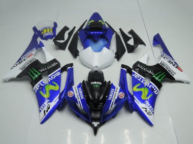 2008-2016 Blue White Glossy Black Green Monster MoviStar Yamalube ENEOS Yamaha YZF R6 Motorcycle Fairings