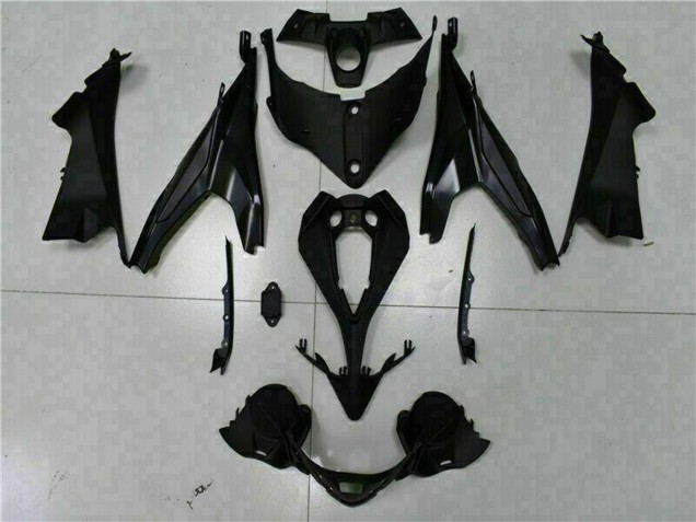 2009-2011 Matte Black Red Stripe Kawasaki EX650 Motorcycle Fairings