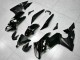 2009-2011 Glossy Black White Decal Kawasaki EX650 Motorcycle Fairings