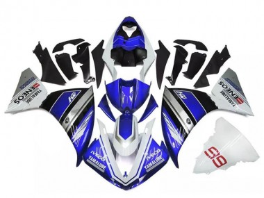 2009-2011 White Blue Black Yamalube ENEOS M1 Yamaha YZF R1 Motorcycle Fairings