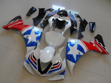 2009-2011 White Blue Red Black Ducati Star Style Yamaha YZF R1 Motorcycle Fairings