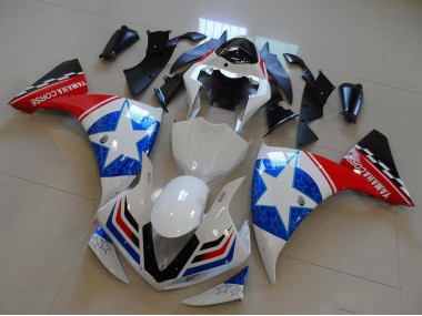 2009-2011 White Blue Red Black Ducati Star Style Yamaha YZF R1 Motorcycle Fairings