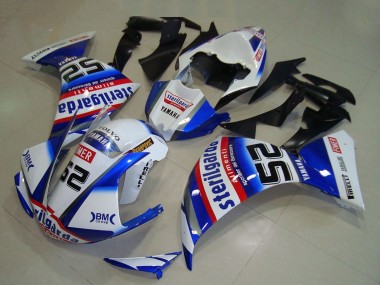 2009-2011 White Blue Red Black Sterilgarda Yamaha YZF R1 Motorcycle Fairings