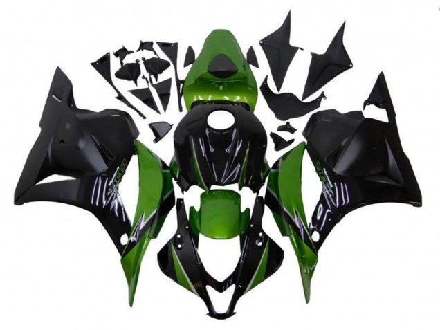 2009-2012 Black Green Honda CBR600RR Motorcycle Fairings