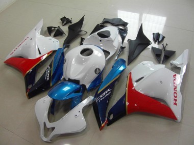 2009-2012 White Blue Red Glossy Black Honda CBR600RR Motorcycle Fairing