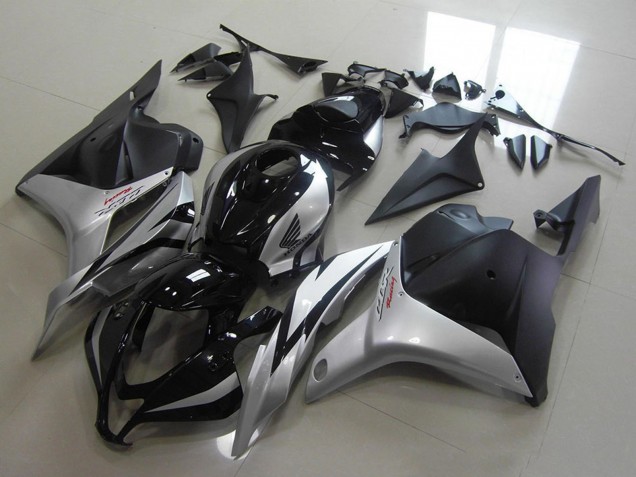 2009-2012 Silver Glossy Black Matte Black Honda CBR600RR Motorcycle Fairings