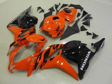 2009-2012 Orange Glossy Black Honda CBR600RR Motorcycle Fairing