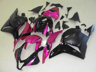 2009-2012 Pink Glossy Black Matte Black Honda CBR600RR Motorcycle Fairings