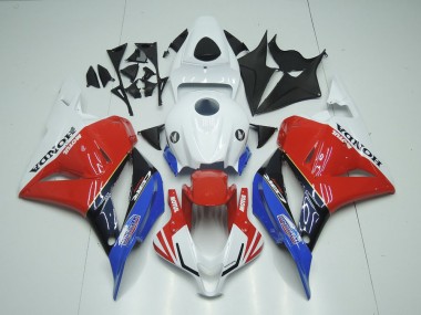 2009-2012 White Red Blue Glossy Black Motul Honda CBR600RR Motorcycle Fairings