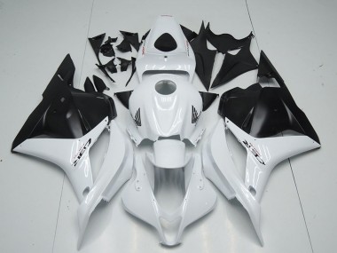 2009-2012 White Matte Black Honda CBR600RR Motorcycle Fairing
