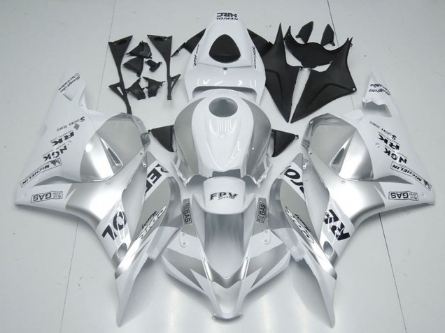 2009-2012 White Silver Black Repsol Honda CBR600RR Motorcycle Fairings