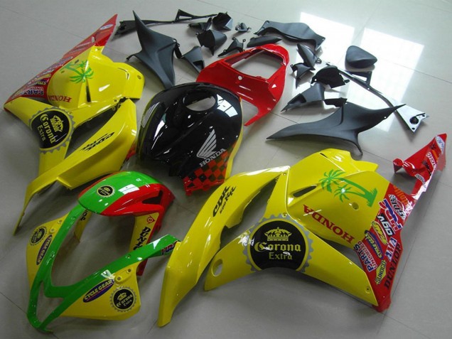 2009-2012 Yellow Red Green Glossy Black Corona Extra Honda CBR600RR Motorcycle Fairings