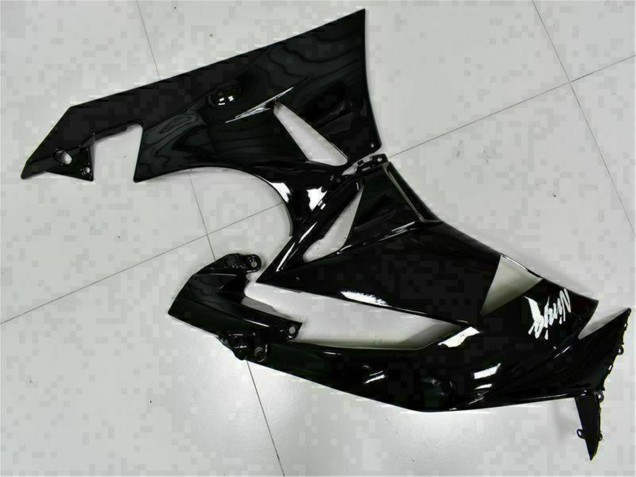 2009-2012 Glossy Black White Ninja Kawasaki ZX6R Motorcycle Fairings
