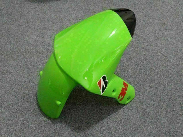 2009-2012 Green Glossy Black Elf Touch4 Bridgestone Kawasaki ZX6R Motorcycle Fairings