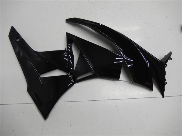 2009-2012 Glossy Black Kawasaki ZX6R Motorcycle Fairings