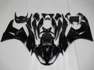 2009-2012 Glossy Black Kawasaki ZX6R Motorcycle Fairings