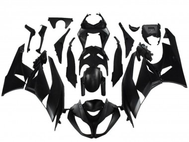 2009-2012 Matte Black Kawasaki ZX6R Motorcycle Fairings
