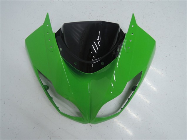 2009-2012 Green Glossy Black Kawasaki ZX6R Motorcycle Fairing Kits