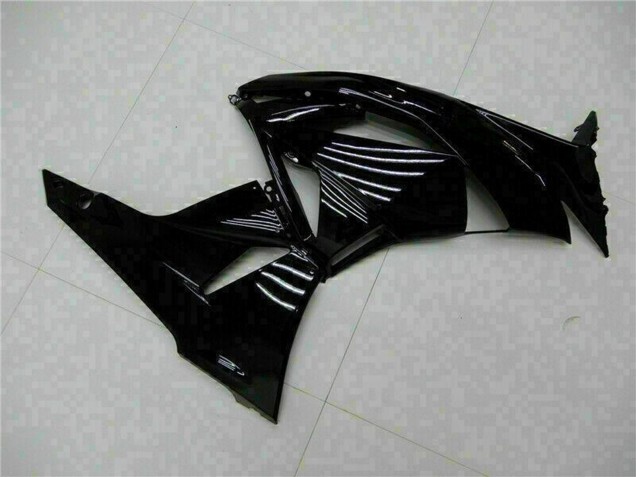 2009-2012 Glossy Black Green Kawasaki ZX6R Motorcycle Fairings