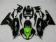 2009-2012 Glossy Black Green Kawasaki ZX6R Motorcycle Fairings