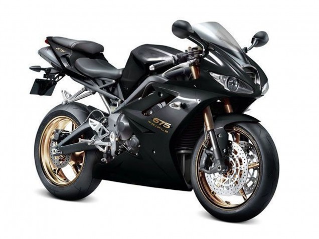 2009-2012 Glossy Black Triumph Daytona 675 Triple Motorcycle Fairings