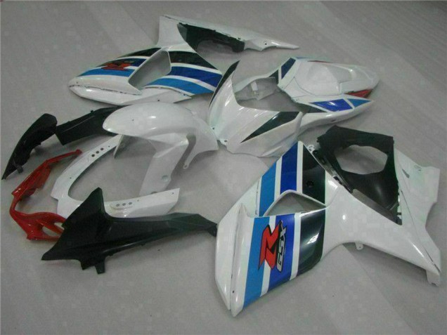 2009-2016 White Blue Black Suzuki GSXR 1000 Full Motorcycle Fairings