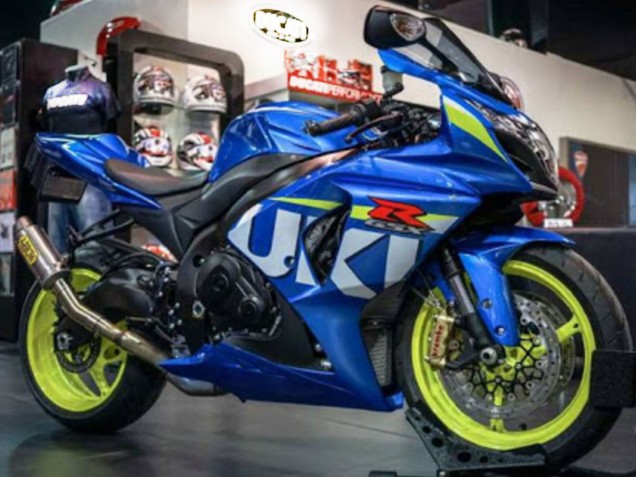 2009-2016 Blue Green White Suzuki GSXR 1000 Motorcycle Fairing