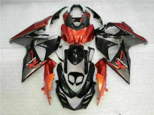 2009-2016 Orange Glossy Black Suzuki GSXR 1000 Motorcycle Fairings