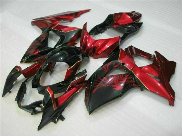 2009-2016 Red Glossy Black Suzuki GSXR 1000 Motorcycle Fairings