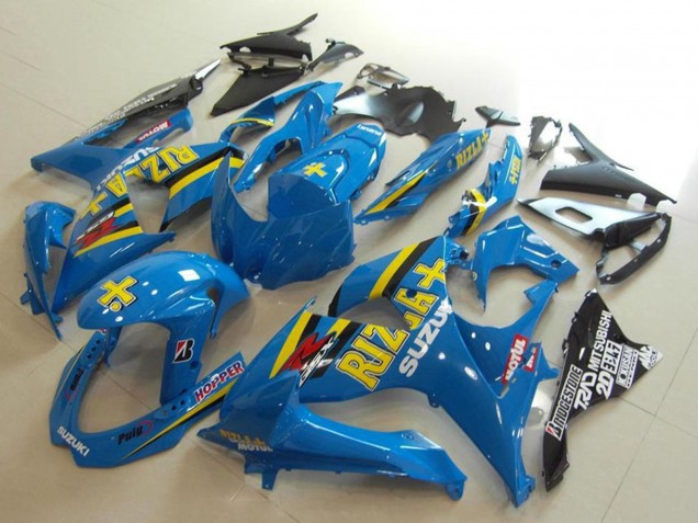 2009-2016 Blue Yellow Rizla Hopper Motul Suzuki GSXR 1000 Motorcycle Fairings