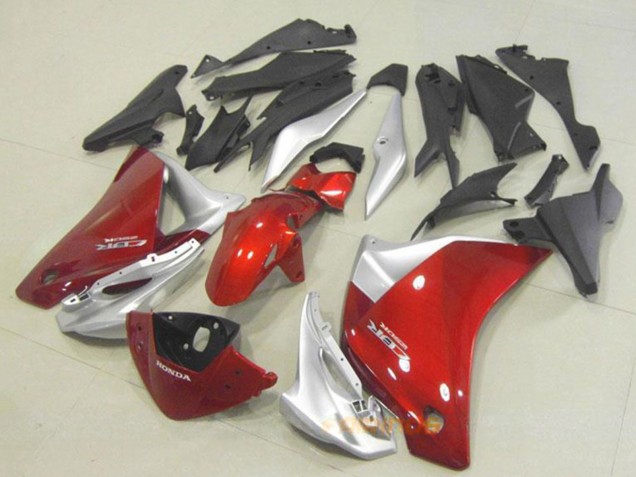 2011-2015 Silver Red Honda CBR250RR Motorcycle Fairing