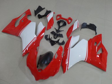 2011-2014 Red White Black Ducati 1199 Motorcycle Fairings