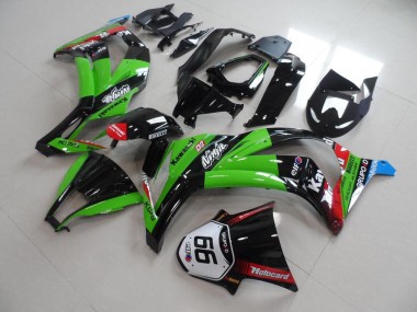 2011-2015 Green Red Glossy Black KIPS Motocard Elf 66 Kawasaki ZX10R Motorcycle Fairings